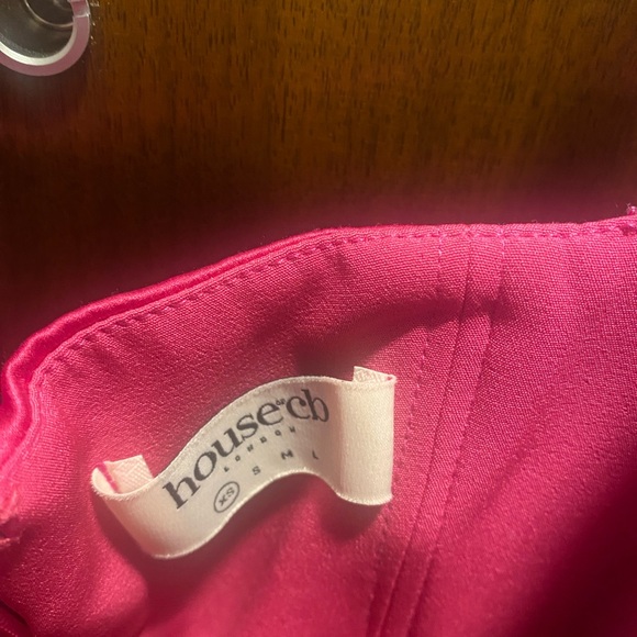 House of CB- Casimira - PINK SATIN CORSET MIDI DRESS - Picture 2 of 12